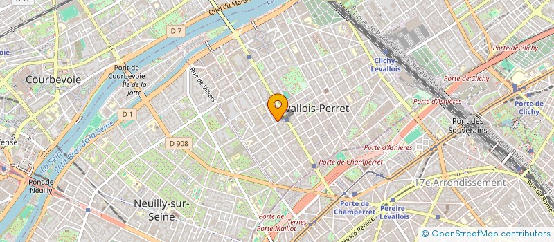 localisation de l'entreprise MONSIEUR MAXIME THORY à LEVALLOIS-PERRET