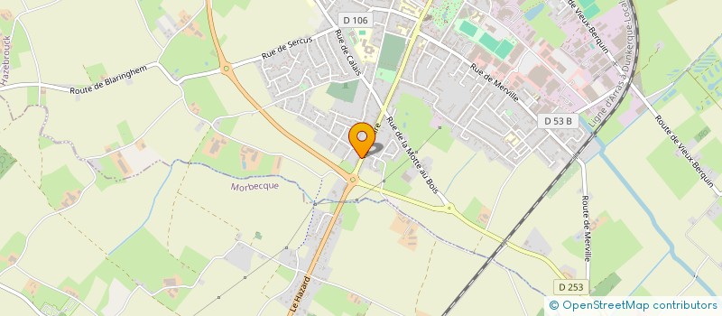 localisation de l'entreprise MONSIEUR MAXIME THOUVENIN à HAZEBROUCK