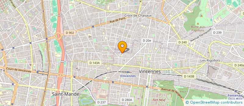 localisation de l'entreprise MONSIEUR MAXIME TIERCELIN à VINCENNES