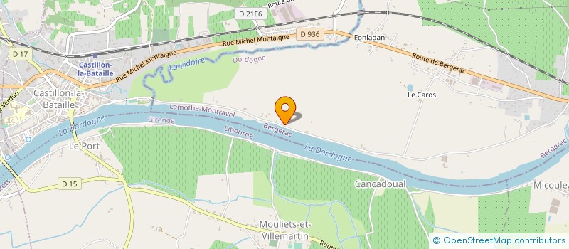 localisation de l'entreprise MONSIEUR MAXIME TILHET à LAMOTHE-MONTRAVEL