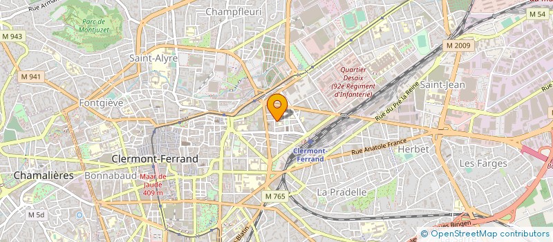 localisation de l'entreprise MONSIEUR MAXIME TISSEUR  CLERMONT-FERRAND