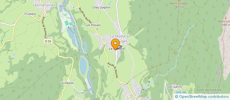 localisation de l'entreprise MONSIEUR MAXIME TOURNIER  LA MOTTE-EN-BAUGES