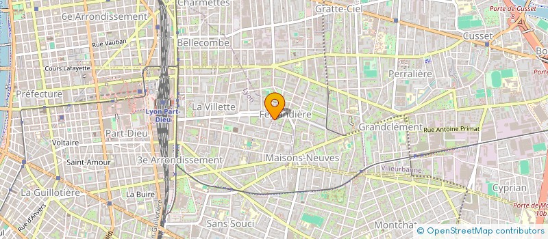 localisation de l'entreprise MONSIEUR MAXIME TRAMA  VILLEURBANNE