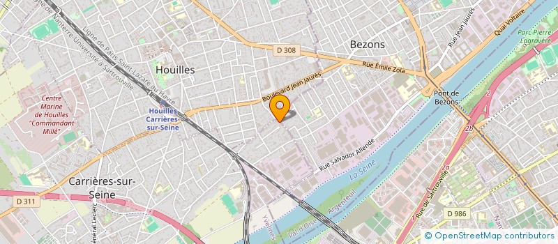 localisation de l'entreprise MONSIEUR MAXIME TRANNIN  CARRIERES-SUR-SEINE