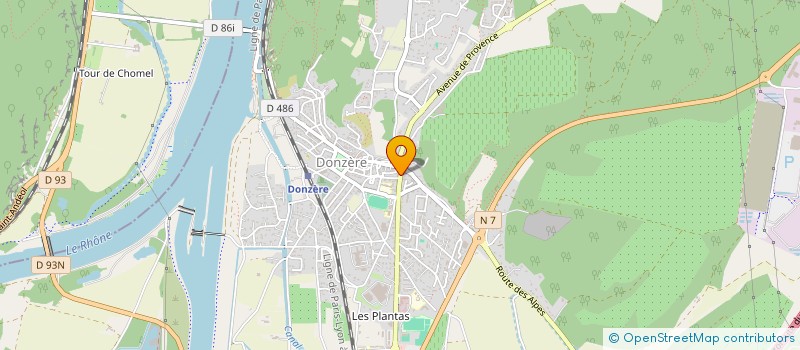 localisation de l'entreprise MONSIEUR MAXIME TREGARO  DONZERE