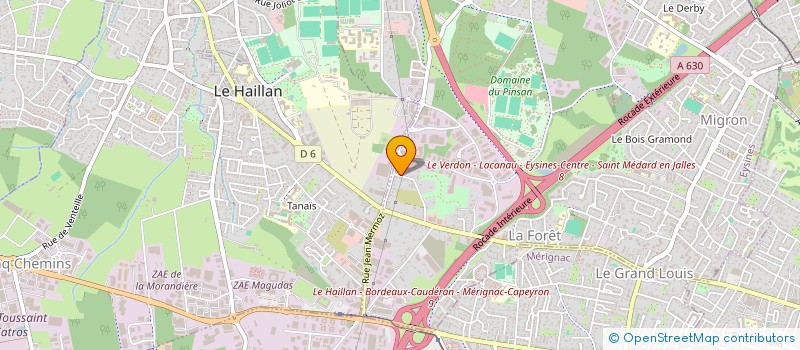 localisation de l'entreprise MONSIEUR MAXIME TRIDON  EYSINES