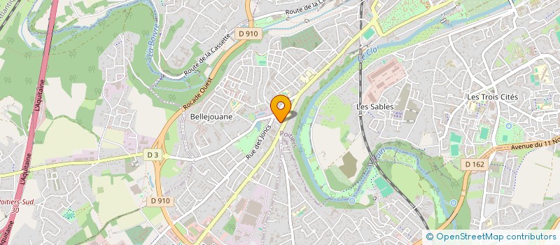 localisation de l'entreprise MONSIEUR MAXIME TROUESSARD à POITIERS