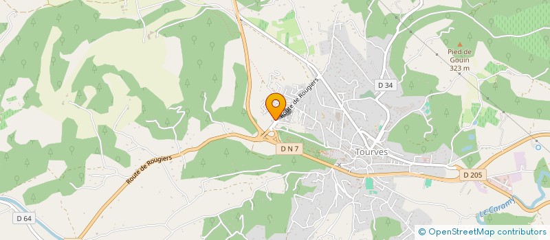 localisation de l'entreprise MONSIEUR MAXIME TURINI  TOURVES