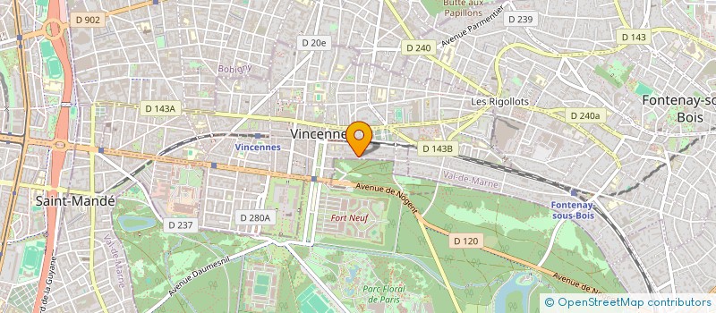 localisation de l'entreprise MONSIEUR MAXIME UYTTEBROECK à VINCENNES