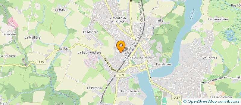 localisation de l'entreprise MONSIEUR MAXIME VAILLANT  SUCE-SUR-ERDRE