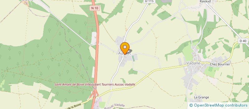 localisation de l'entreprise MONSIEUR MAXIME VALIN à AUSSAC-VADALLE