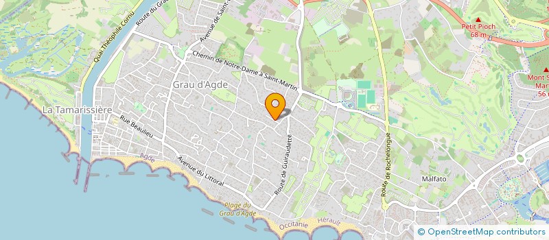 localisation de l'entreprise MONSIEUR MAXIME VANALDERWEIRELDT  AGDE