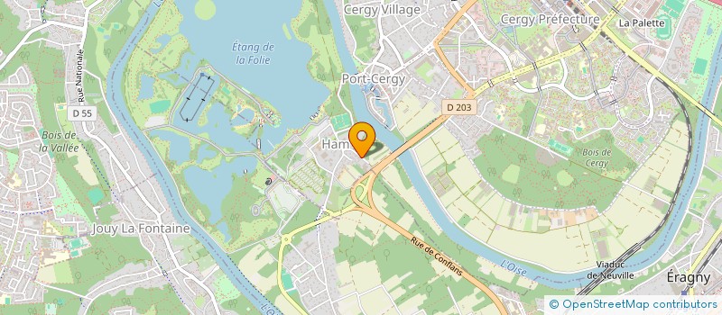 localisation de l'entreprise MONSIEUR MAXIME VANDECASTEELE  CERGY