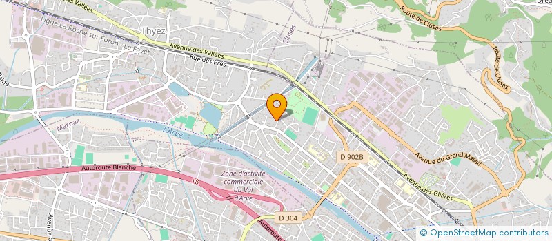 localisation de l'entreprise MONSIEUR MAXIME VANOLA  CLUSES