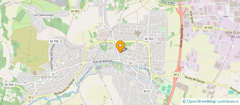 localisation de l'entreprise MONSIEUR MAXIME VAVAL  CEBAZAT