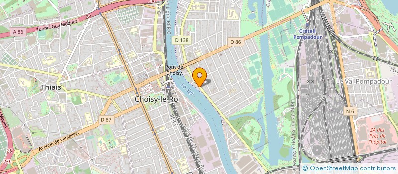 localisation de l'entreprise MONSIEUR MAXIME VERNAZ  CHOISY LE ROI