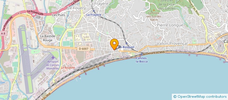 localisation de l'entreprise MONSIEUR MAXIME VERNIOL à CANNES