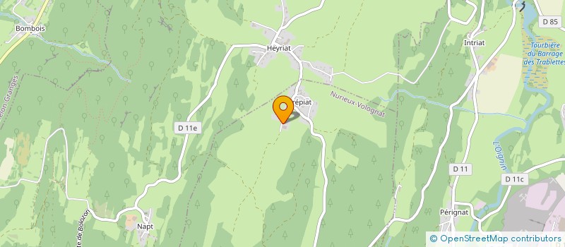 localisation de l'entreprise MONSIEUR MAXIME VERNOUX  NURIEUX-VOLOGNAT