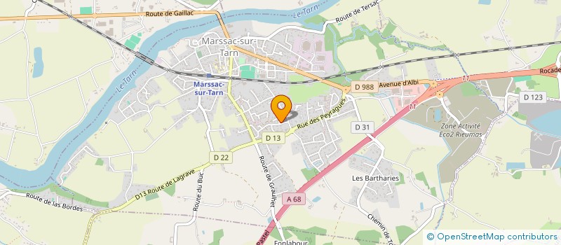 localisation de l'entreprise MONSIEUR MAXIME VEYRAC à MARSSAC-SUR-TARN