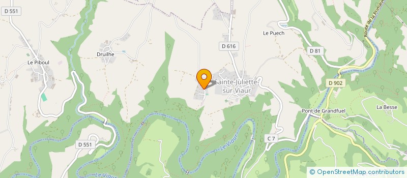 localisation de l'entreprise MONSIEUR MAXIME VIALARET  SAINTE-JULIETTE-SUR-VIAUR