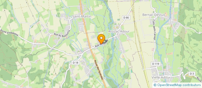 localisation de l'entreprise MONSIEUR MAXIME VIAU  ARCIZAC-ADOUR