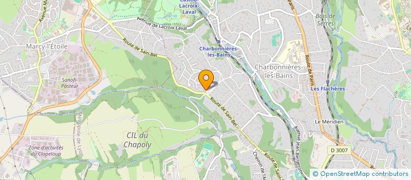 localisation de l'entreprise MONSIEUR MAXIME VIBERT-ROULET  CHARBONNIERES-LES-BAINS