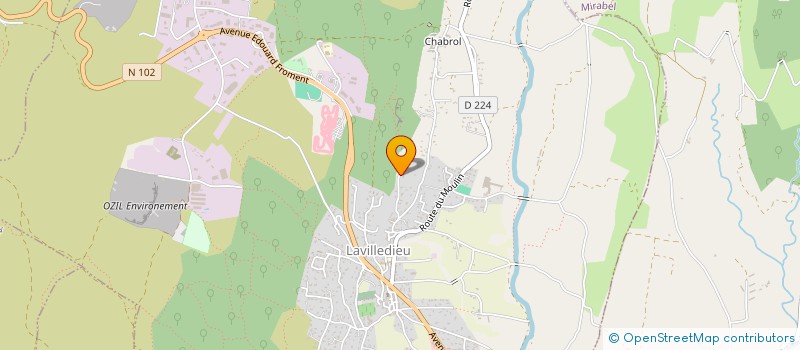 localisation de l'entreprise MONSIEUR MAXIME VIDAL  LAVILLEDIEU