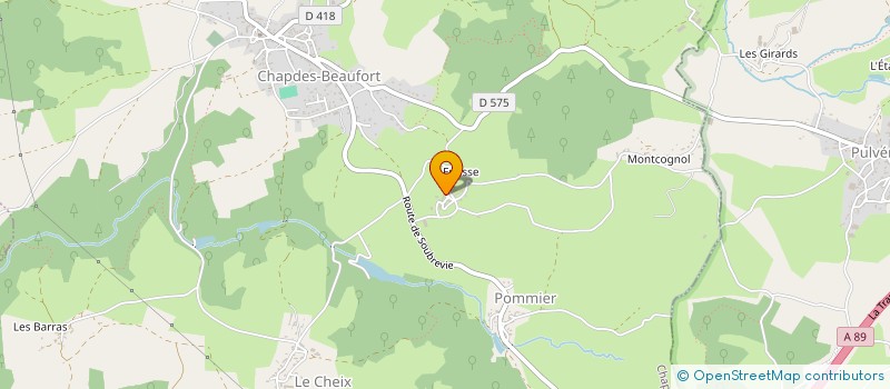 localisation de l'entreprise MONSIEUR MAXIME VIDAL  CHAPDES-BEAUFORT