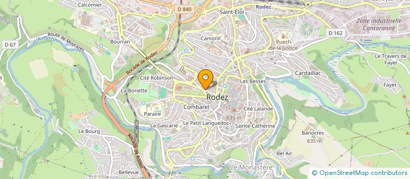 localisation de l'entreprise MONSIEUR MAXIME VIDAL  RODEZ