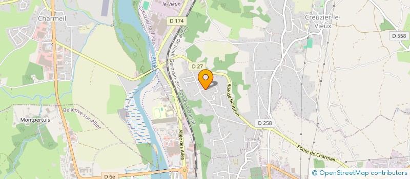 localisation de l'entreprise MONSIEUR MAXIME VIGNAUD  CREUZIER-LE-VIEUX