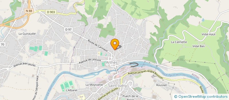 localisation de l'entreprise MONSIEUR MAXIME VILIA à ARTHES