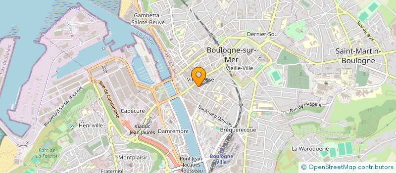 localisation de l'entreprise MONSIEUR MAXIME VINCENT  BOULOGNE-SUR-MER