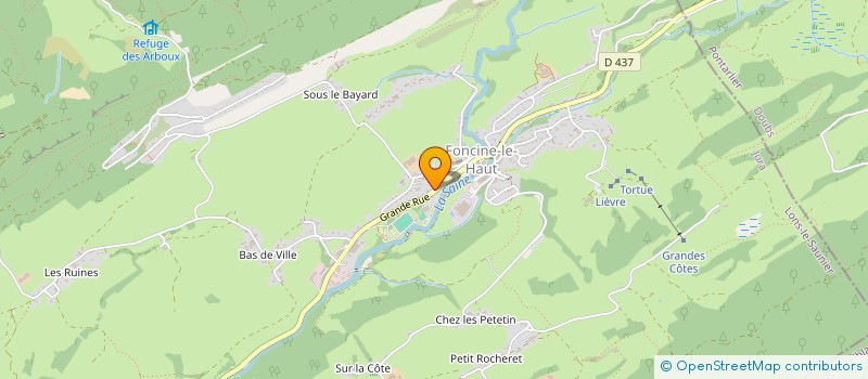 localisation de l'entreprise MONSIEUR MAXIME VINCENT  FONCINE-LE-HAUT