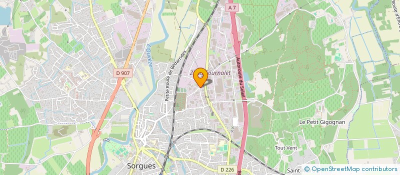 localisation de l'entreprise MONSIEUR MAXIME VINEL  SORGUES