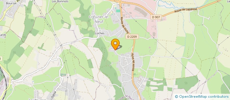 localisation de l'entreprise MONSIEUR MAXIME VITTE  CREUZIER-LE-NEUF