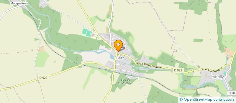 localisation de l'entreprise MONSIEUR MAXIME VIVENOT  BETZ