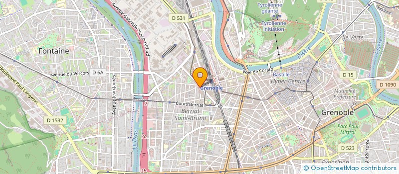 localisation de l'entreprise MONSIEUR MAXIME VOLOZAN à GRENOBLE