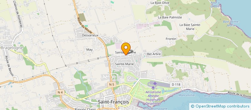 localisation de l'entreprise MONSIEUR MAXIME VOUTERS à SAINT-FRANCOIS
