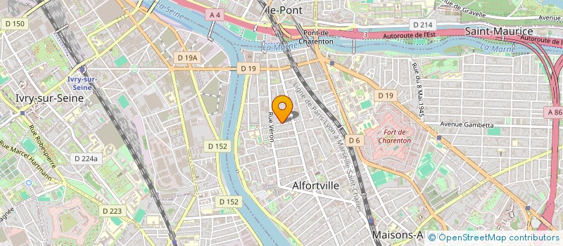 localisation de l'entreprise MONSIEUR MAXIME WANGREVELAIN  ALFORTVILLE