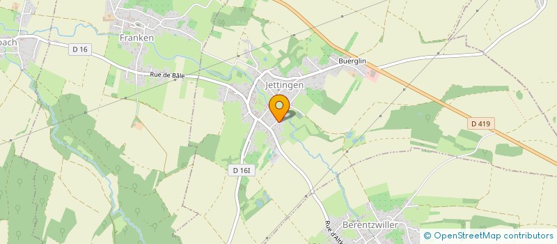 localisation de l'entreprise MONSIEUR MAXIME WEBER  JETTINGEN