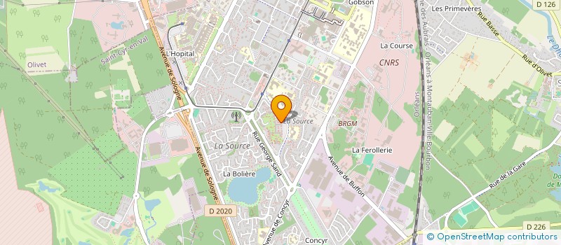localisation de l'entreprise MONSIEUR MAXIME YAYENDE GUEDOKA à ORLEANS