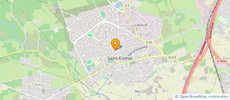 localisation de l'entreprise MONSIEUR MAXIME YEBE  SAINT-ESTEVE