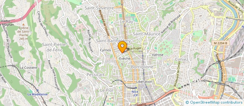 localisation de l'entreprise MONSIEUR MAXIME YVRARD  NICE