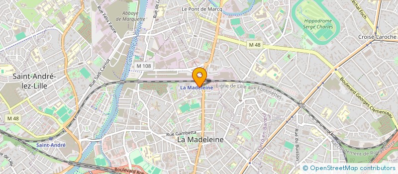 localisation de l'entreprise MONSIEUR MAXIMILIEN BARROIS à LA MADELEINE