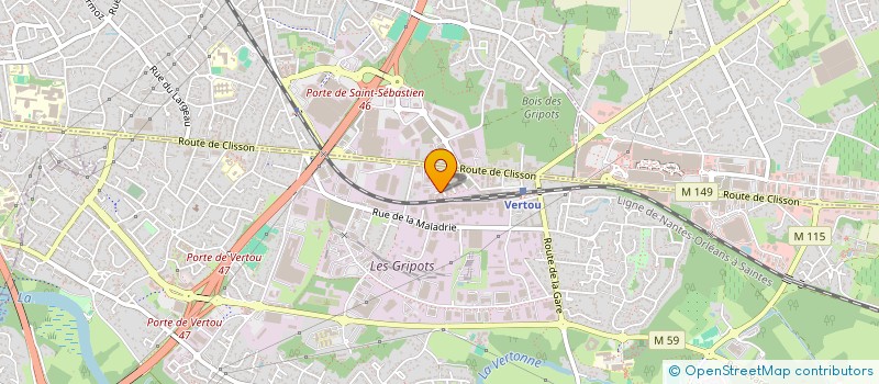 localisation de l'entreprise MONSIEUR MAXIMILIEN BRIBEAU  VERTOU