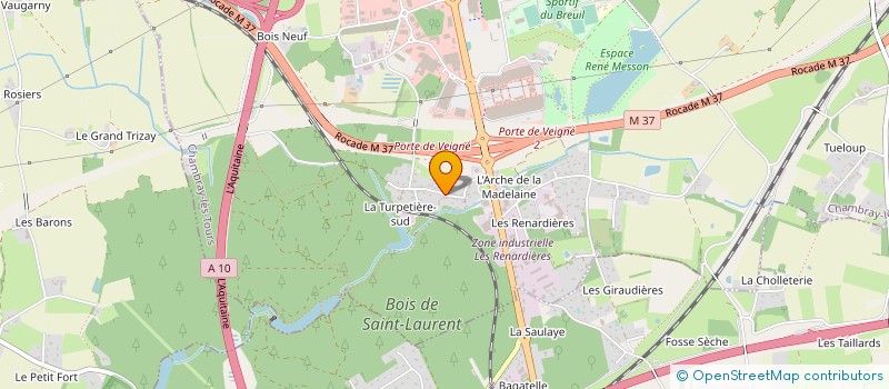 localisation de l'entreprise MONSIEUR MAXIMILIEN BUSTOS  CHAMBRAY LES TOURS