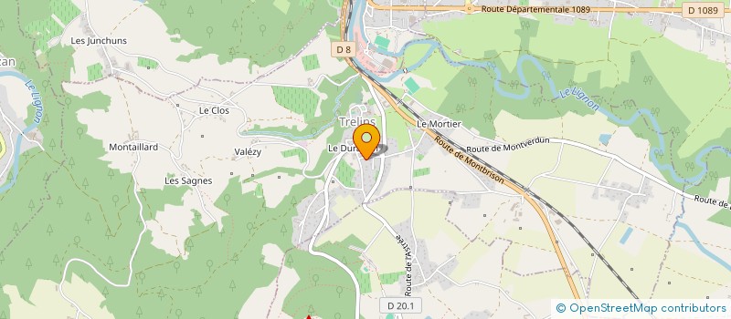 localisation de l'entreprise MONSIEUR MAXIMILIEN CHAZAL  TRELINS