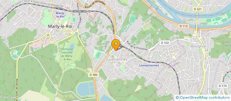 localisation de l'entreprise MONSIEUR MAXIMILIEN CHEVROU  LOUVECIENNES