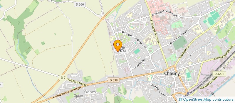 localisation de l'entreprise MONSIEUR MAXIMILIEN DEBERLY  CHAUNY