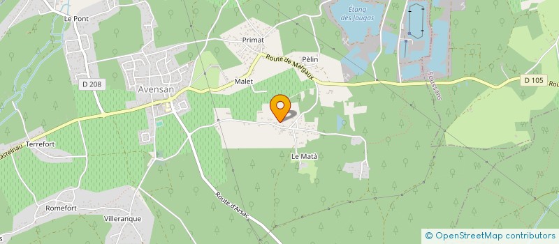 localisation de l'entreprise MONSIEUR MAXIMILIEN DELEMOTTE  AVENSAN